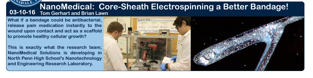 02-06-16: Students electrospin core sheath nanofibers!