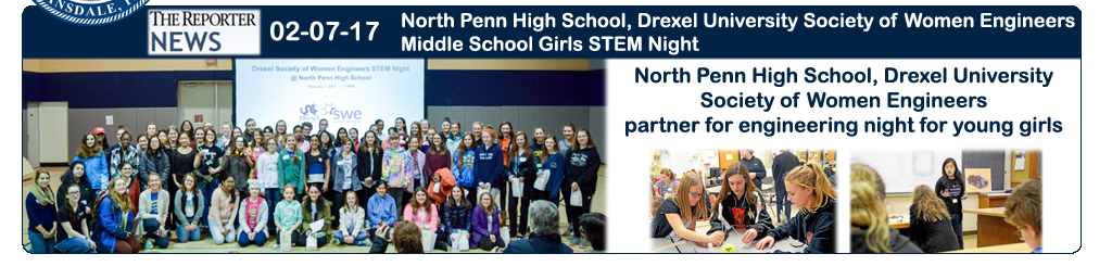 North Penn High School, Drexel University Society of Women Engineers partner for engineering night for young girls