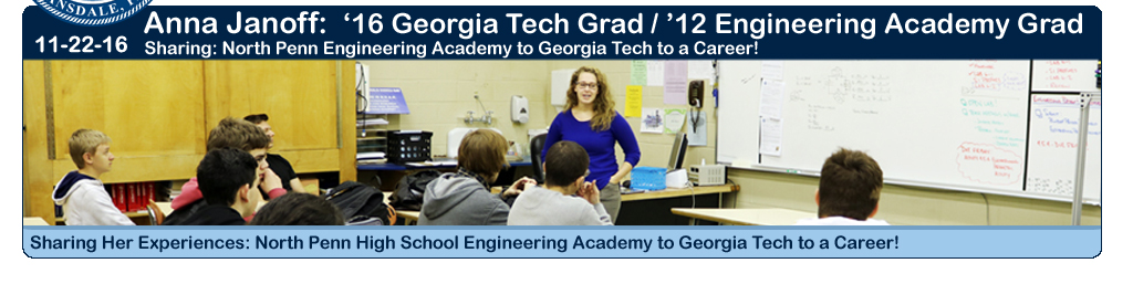 Anna Janoff: 2016 Georgia Tech / 2012 Engineering Academy Graduate!
