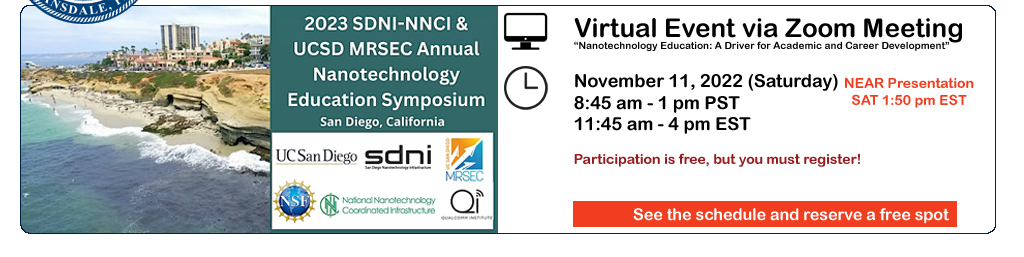 2023 SDNI-NNCI & UCSD MRSEC Annual Nanotechnology Education Symposium Symposium!