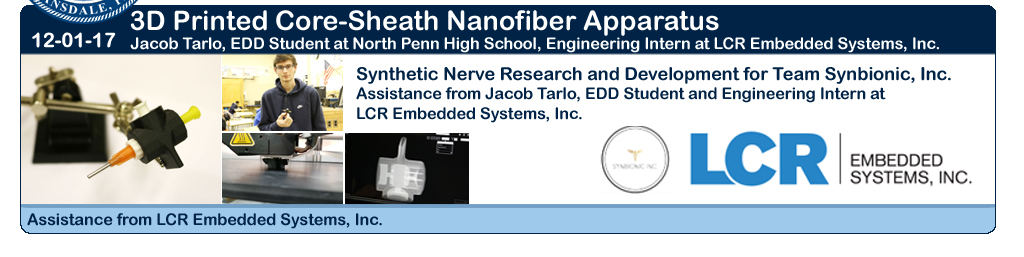 LCR Embedded Systems Assist With 3D Printing Core Sheath Apparatus for Research team at NPHS